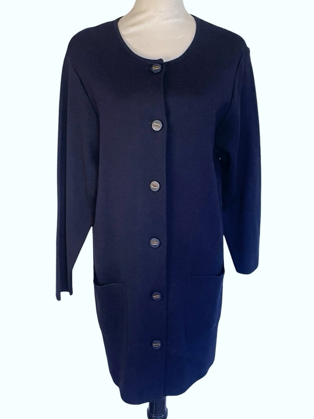Lucia Navy Knit Cardigan